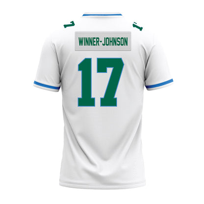 Tulane - NCAA Football : Dallas Winner-Johnson - White Premium Football Jersey-1