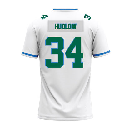 Tulane - NCAA Football : William Hudlow - White Premium Football Jersey-1