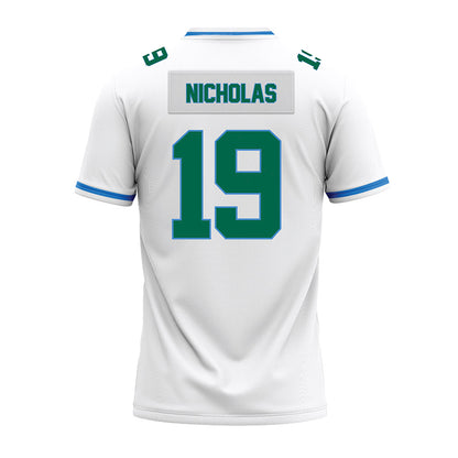 Tulane - NCAA Football : Shaun Nicholas - White Premium Football Jersey-1
