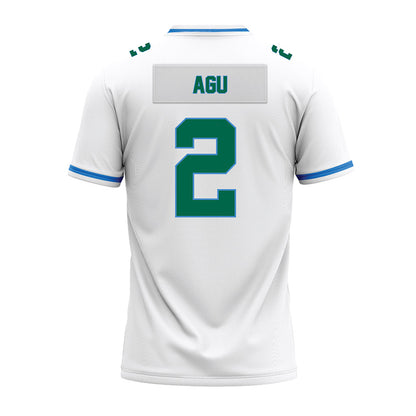 Tulane - NCAA Football : Dickson Agu - White Premium Football Jersey-1