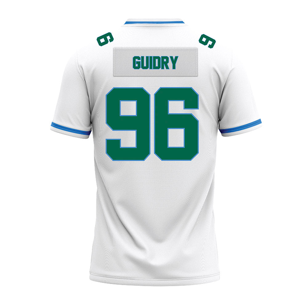 Tulane - NCAA Football : Geordan Guidry - White Premium Football Jersey-1