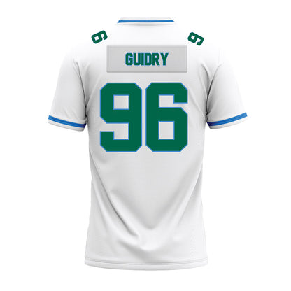 Tulane - NCAA Football : Geordan Guidry - White Premium Football Jersey-1