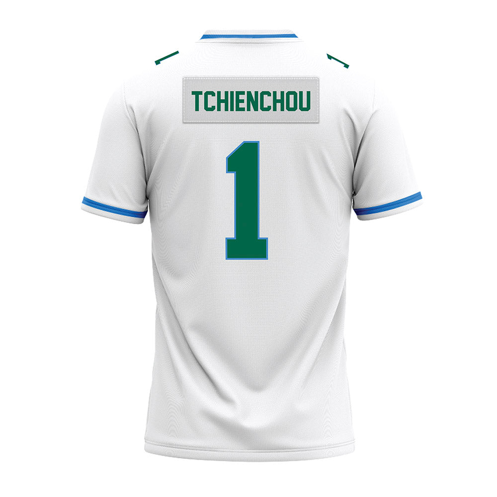 Tulane - NCAA Football : Jack Tchienchou - White Premium Football Jersey-1