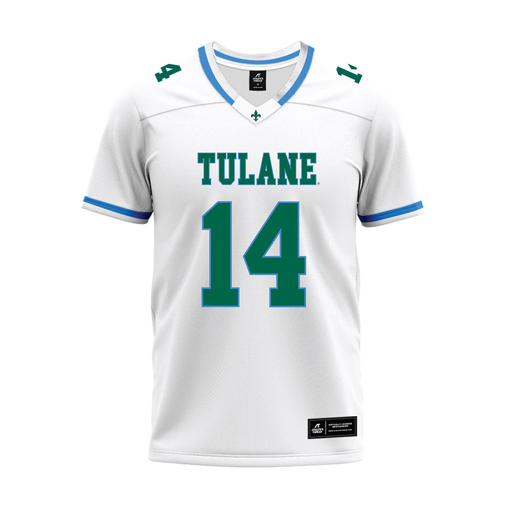 Tulane - NCAA Football : Armani Cargo - White Premium Football Jersey-0