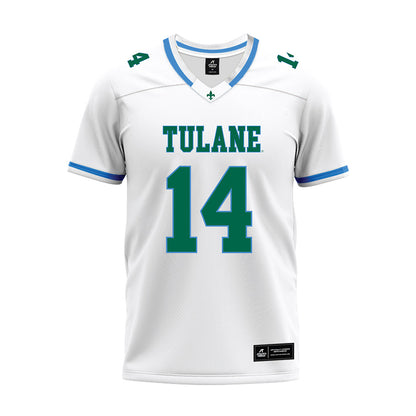 Tulane - NCAA Football : Armani Cargo - White Premium Football Jersey-0