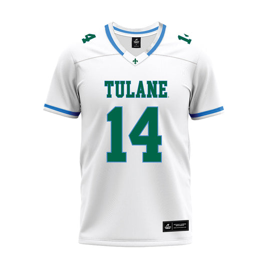 Tulane - NCAA Football : Armani Cargo - White Premium Football Jersey-0