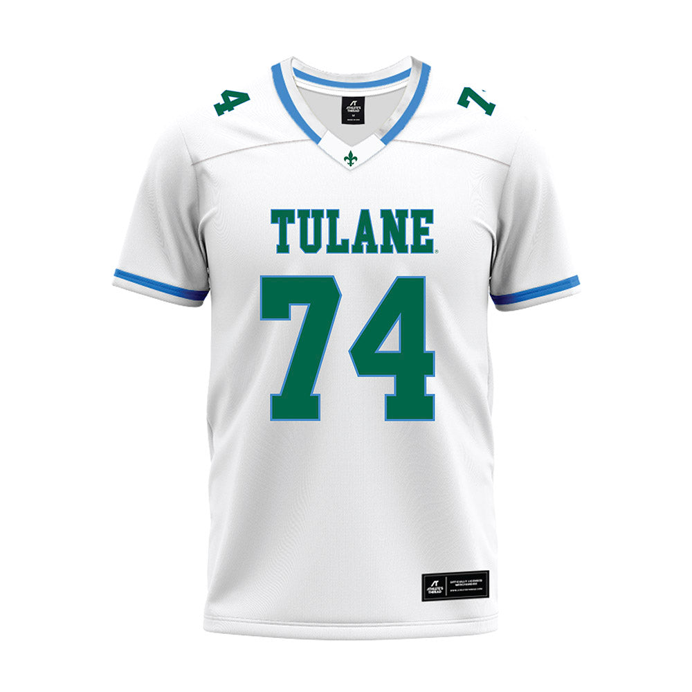 Tulane - NCAA Football : Landry Cannon - White Premium Football Jersey-0