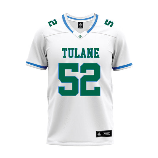Tulane - NCAA Football : Tristen Fortenberry - White Premium Football Jersey-0