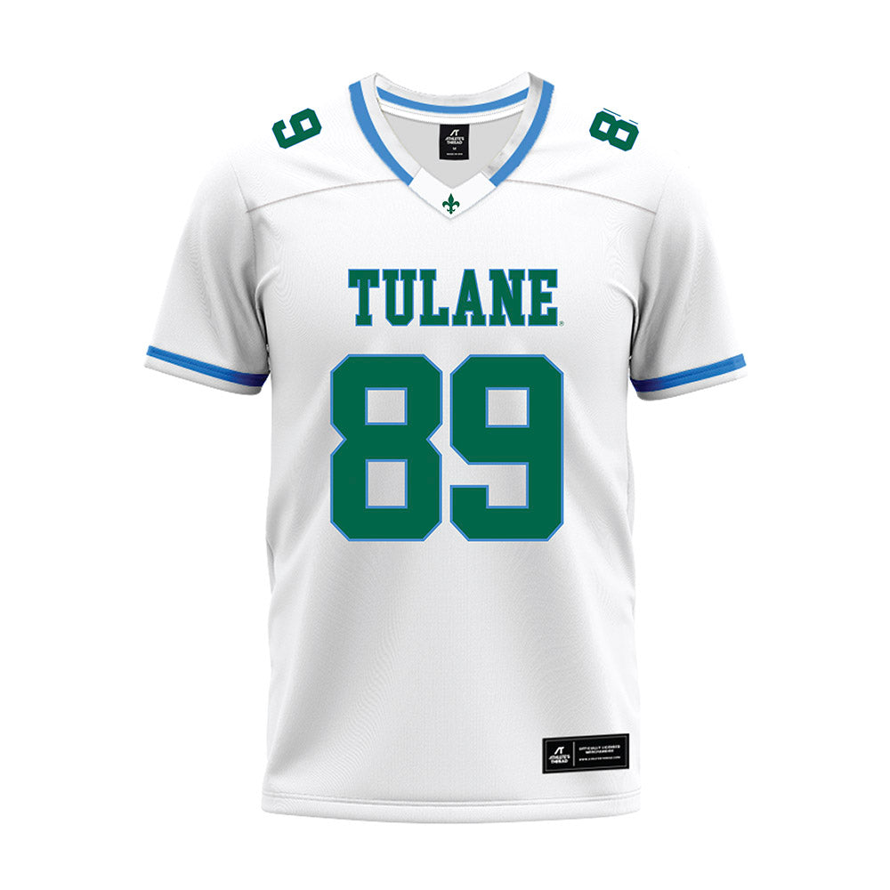 Tulane - NCAA Football : Donovan Cicero - White Premium Football Jersey-0