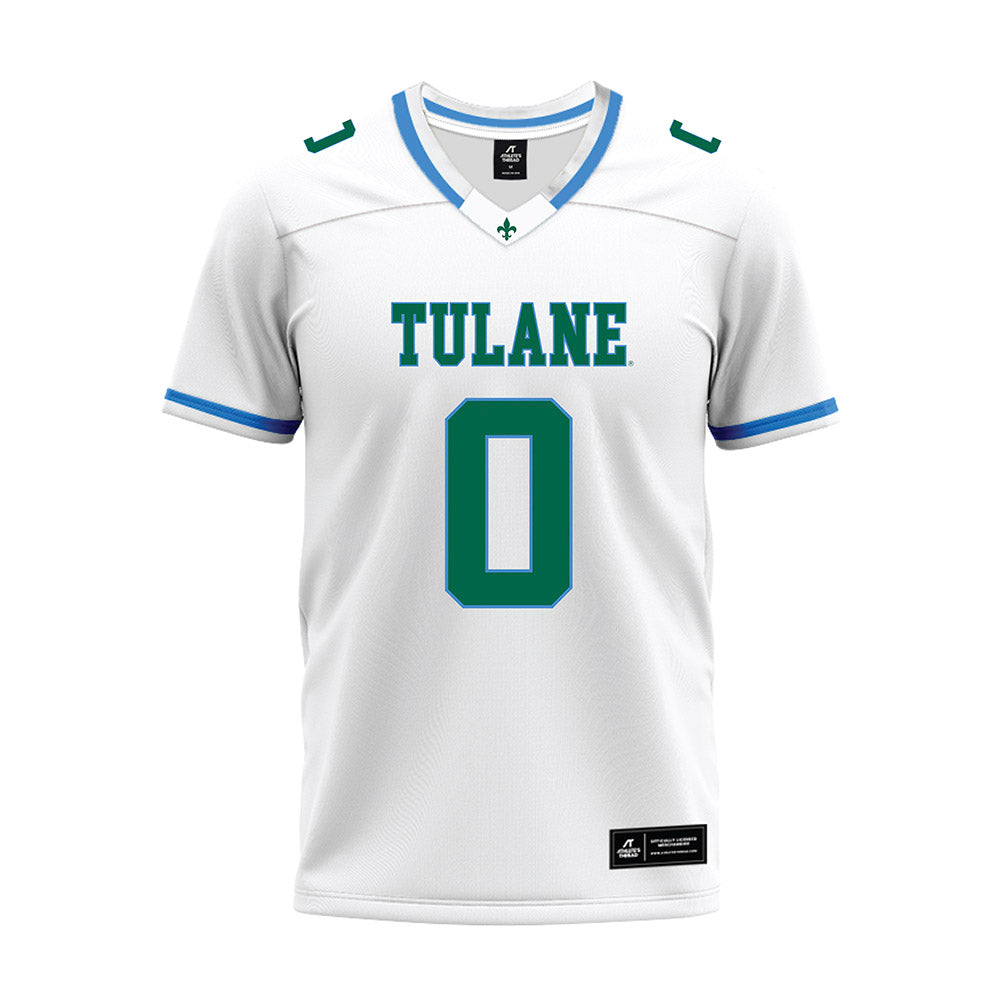 Tulane - NCAA Football : Maurice Turner - White Premium Football Jersey-0