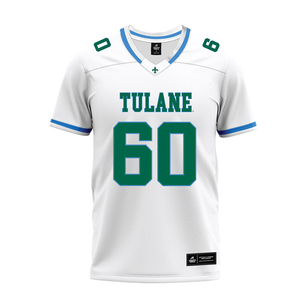 Tulane - NCAA Football : Jaxon Ducre - White Premium Football Jersey-0
