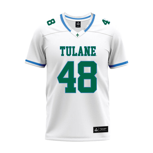 Tulane - NCAA Football : Jahrie Garner - White Premium Football Jersey-0