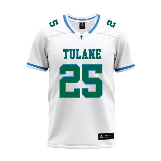 Tulane - NCAA Football : Jamauri McClure - White Premium Football Jersey-0