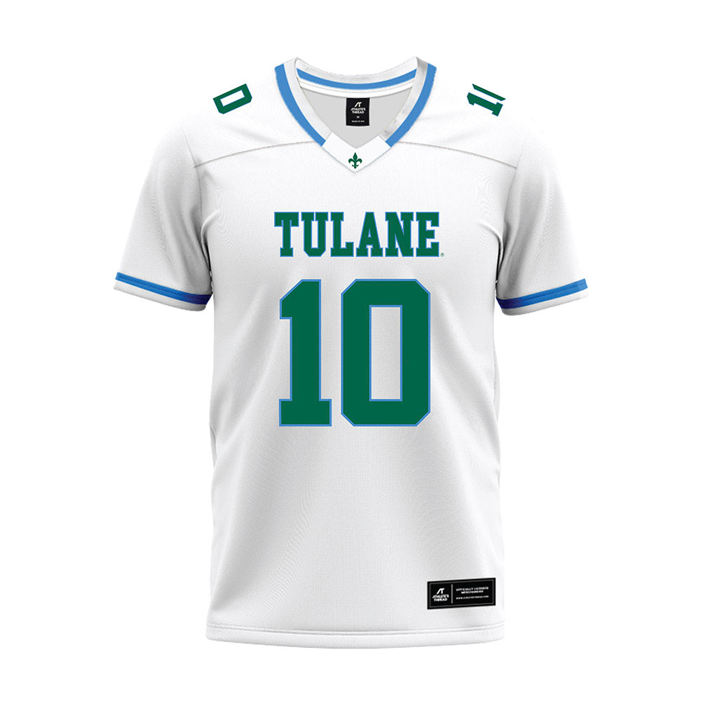 Tulane - NCAA Football : Gerrod Henderson - White Premium Football Jersey-0