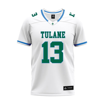 Tulane - NCAA Football : Jakson Judge - White Premium Football Jersey-0