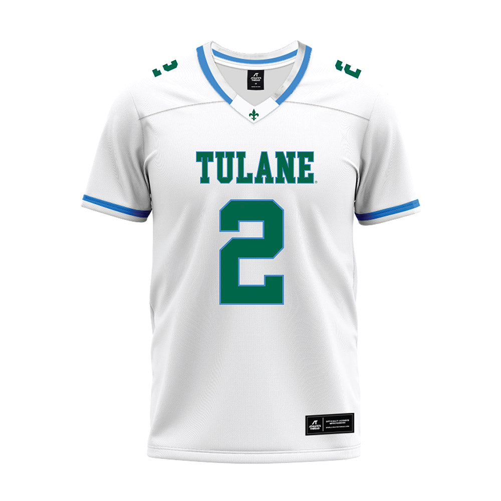 Tulane - NCAA Football : Dickson Agu - White Premium Football Jersey-0