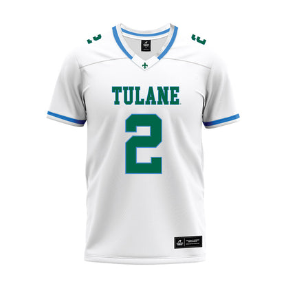 Tulane - NCAA Football : Dickson Agu - White Premium Football Jersey-0