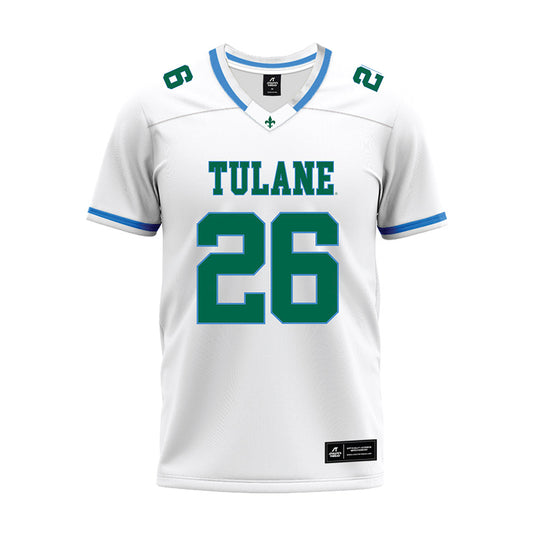 Tulane - NCAA Football : Dorion Jackson - White Premium Football Jersey-0