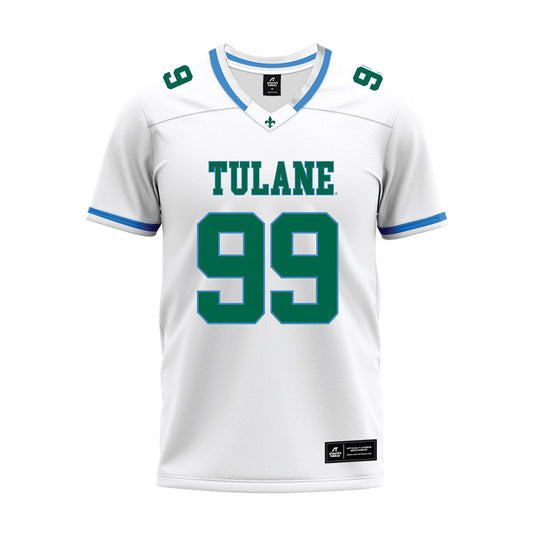 Tulane - NCAA Football : Joshua Lewis - White Premium Football Jersey-0