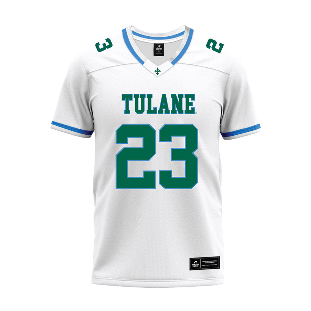 Tulane - NCAA Football : Javin Gordon - White Premium Football Jersey-0