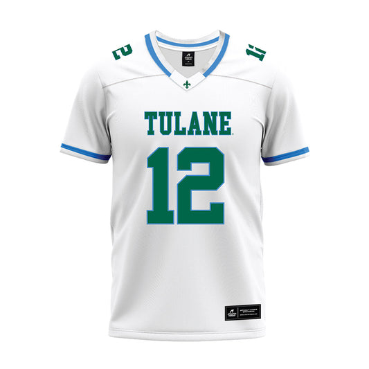 Tulane - NCAA Football : Kc Eziomume - White Premium Football Jersey-0