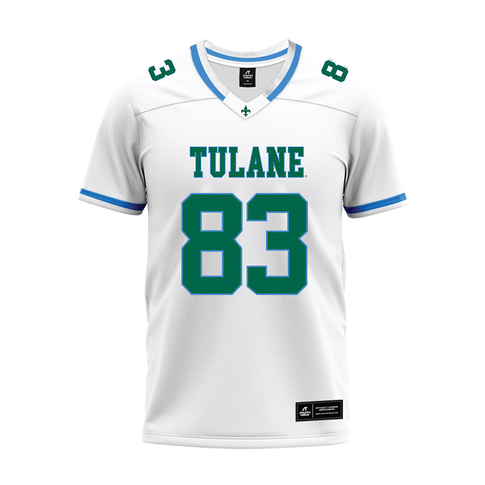 Tulane - NCAA Football : Bryce Bohanon - White Premium Football Jersey-0
