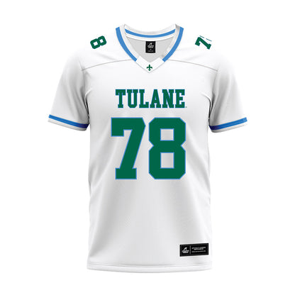 Tulane - NCAA Football : Reese Baker - White Premium Football Jersey-0