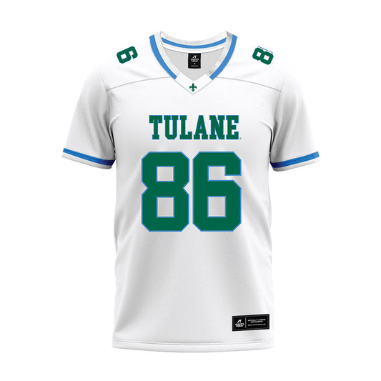 Tulane - NCAA Football : Gabriel Lovorn - White Premium Football Jersey-0