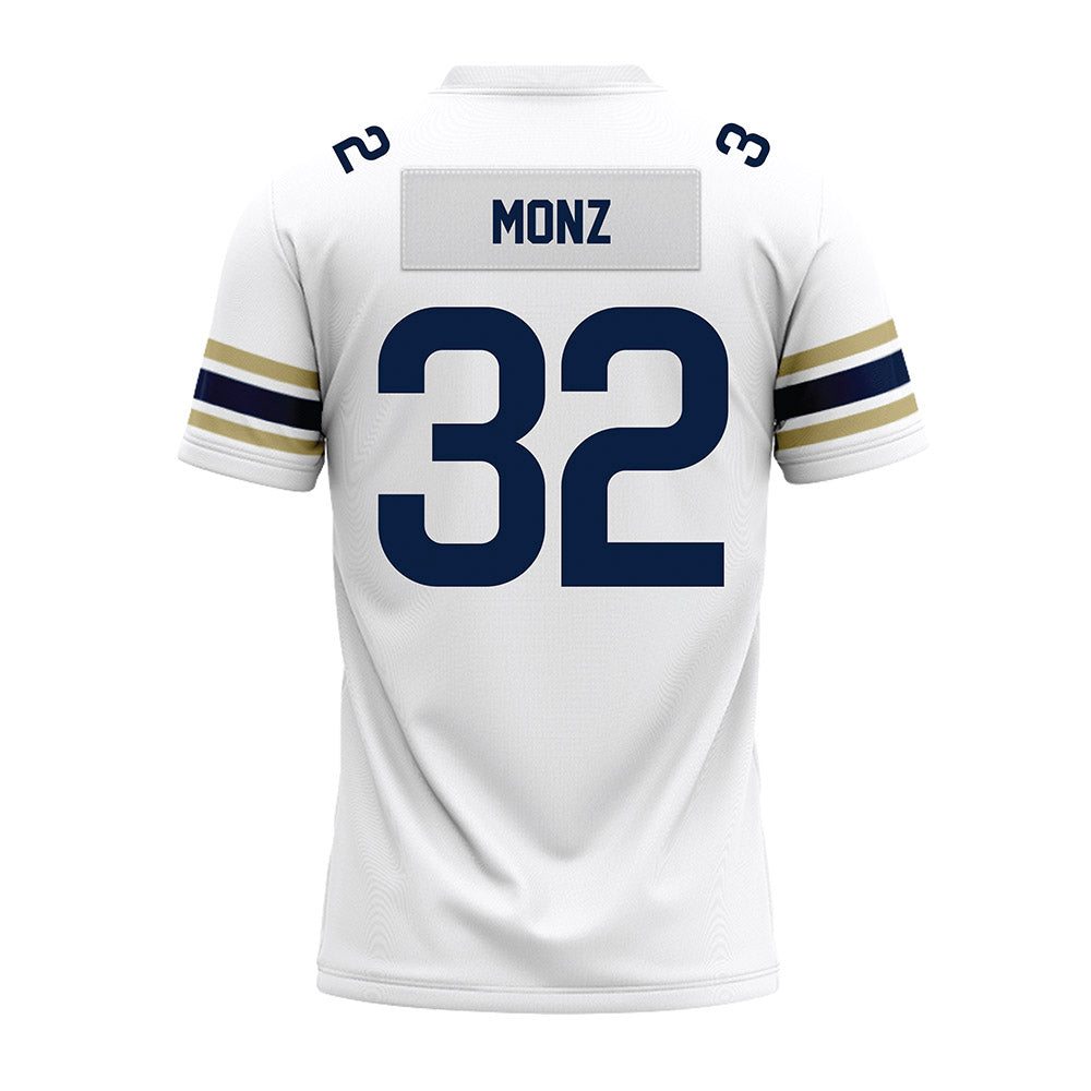 Akron - NCAA Football : Dominic Monz - White Premium Football Jersey-1