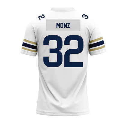 Akron - NCAA Football : Dominic Monz - White Premium Football Jersey-1