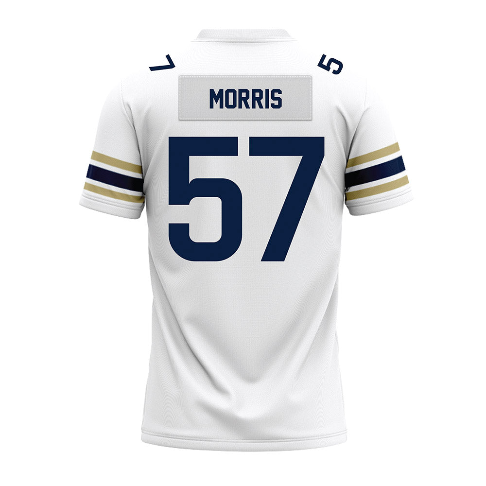 Akron - NCAA Football : Delvin Morris - White Premium Football Jersey-1