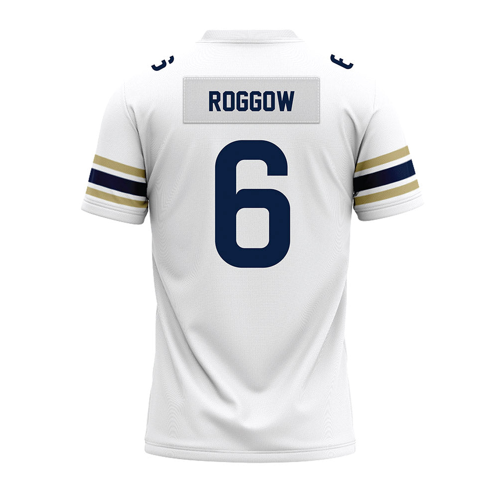 Akron - NCAA Football : Brayden Roggow - White Premium Football Jersey-1