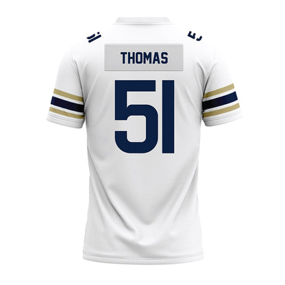 Akron - NCAA Football : DQ Thomas - White Premium Football Jersey-1