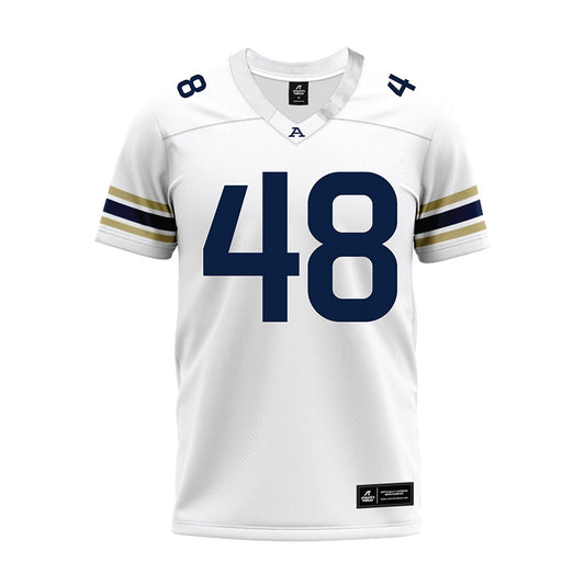 Akron - NCAA Football : Emmet Rhoades - White Premium Football Jersey-0