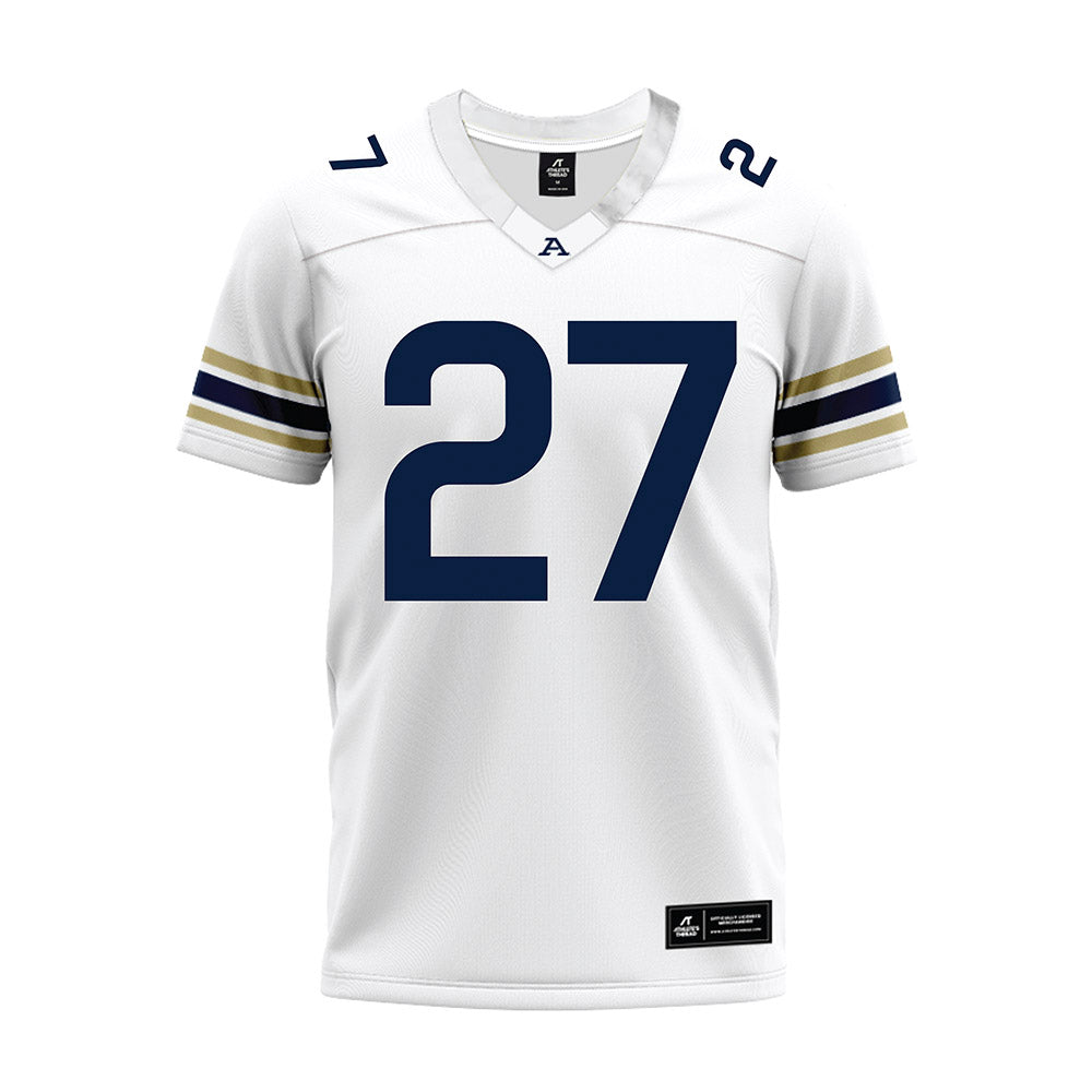 Akron - NCAA Football : Keyveon Johnson - White Premium Football Jersey-0