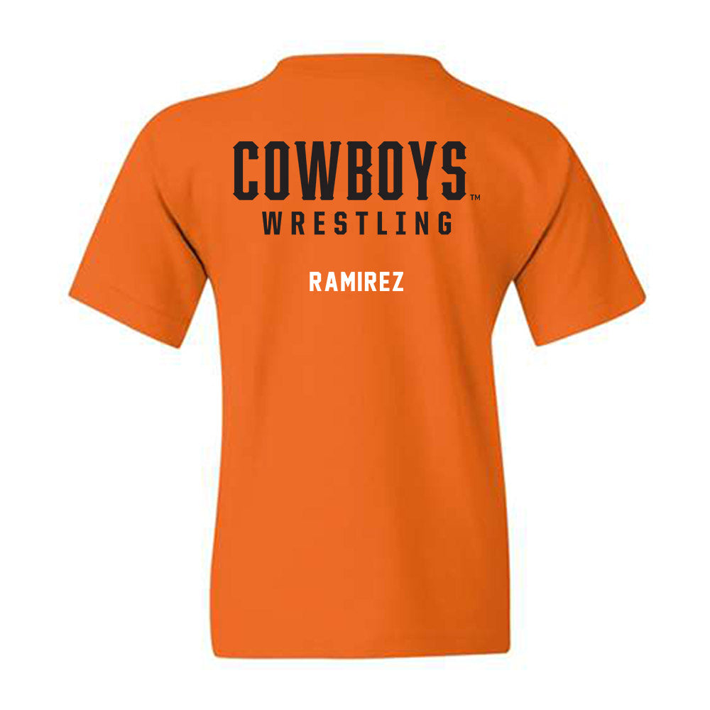 Oklahoma State - NCAA Wrestling : Ronnie Ramirez - Classic Shersey Youth T-Shirt-1