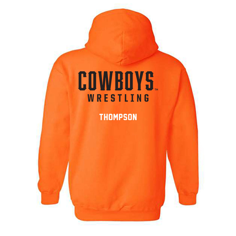 Oklahoma State - NCAA Wrestling : Brayden Thompson - Classic Shersey Hooded Sweatshirt-1