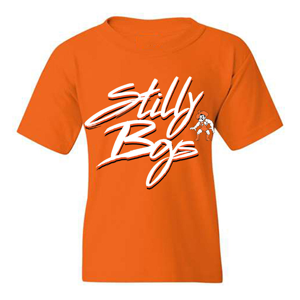 Oklahoma State - NCAA Wrestling : Gary Steen - Classic Shersey Youth T-Shirt-0