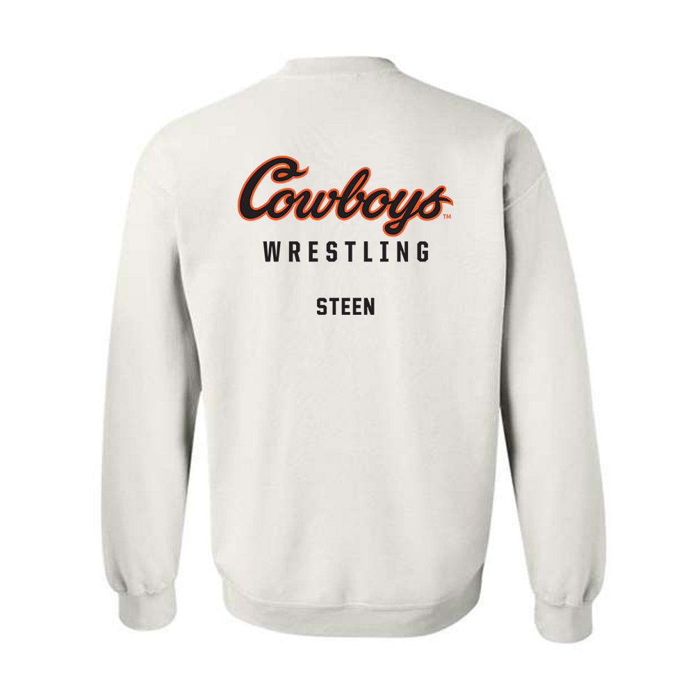 Oklahoma State - NCAA Wrestling : Gary Steen - Classic Shersey Crewneck Sweatshirt-1
