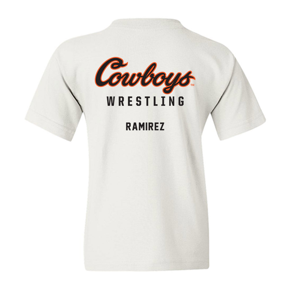 Oklahoma State - NCAA Wrestling : Ronnie Ramirez - Classic Shersey Youth T-Shirt-1