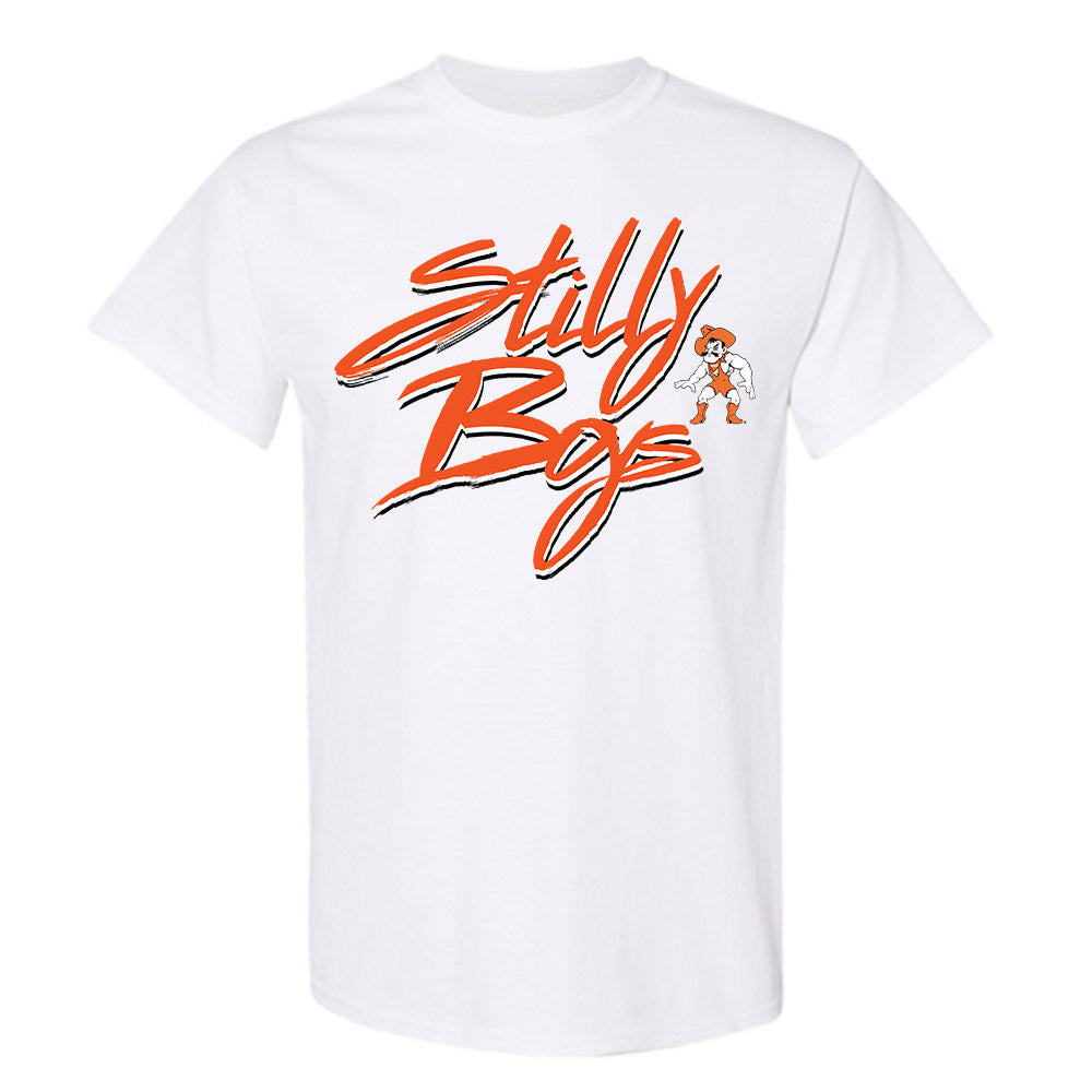 Oklahoma State - NCAA Wrestling : Brayden Thompson - Classic Shersey T-Shirt-0