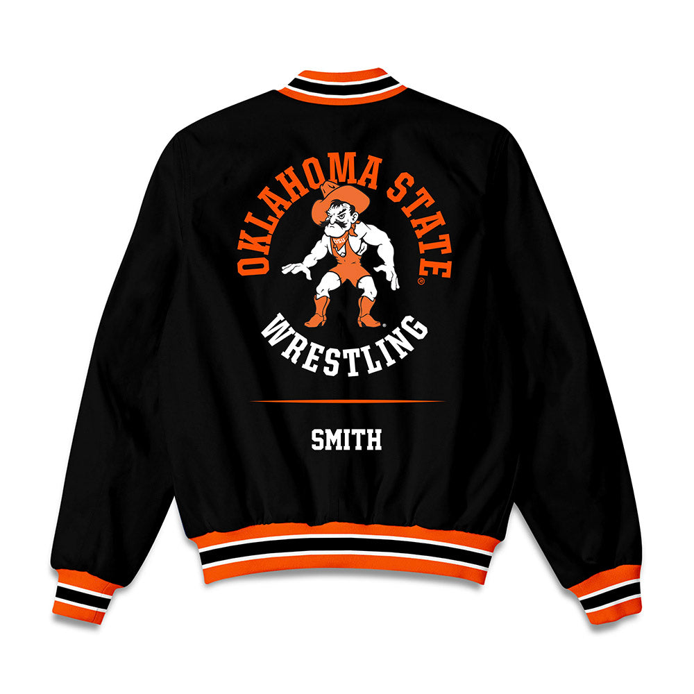 Oklahoma State - NCAA Wrestling : Sam Smith - Bomber Jacket-1