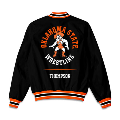 Oklahoma State - NCAA Wrestling : Brayden Thompson - Bomber Jacket-1
