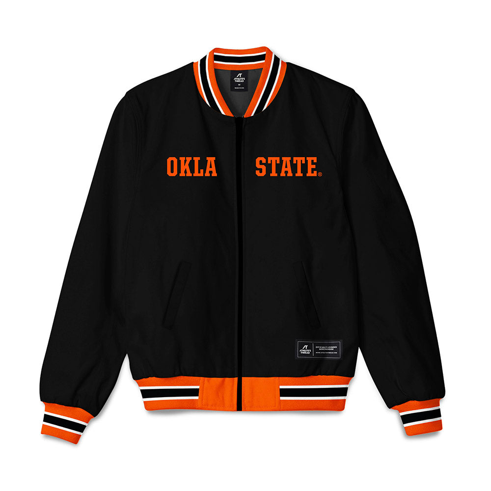 Oklahoma State - NCAA Wrestling : Sergio Vega - Bomber Jacket-0