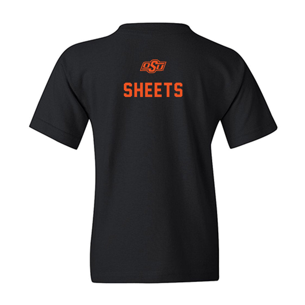 Oklahoma State - NCAA Wrestling : Cutter Sheets - Classic Shersey Youth T-Shirt-1