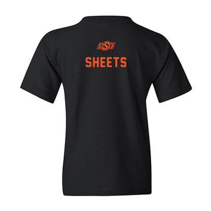 Oklahoma State - NCAA Wrestling : Cutter Sheets - Classic Shersey Youth T-Shirt-1