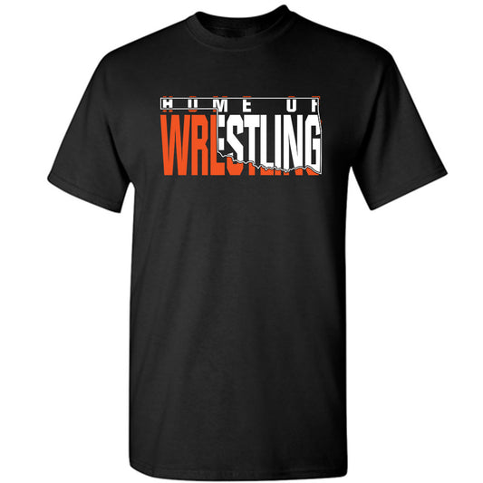 Oklahoma State - NCAA Wrestling : Tagen Jamison - Classic Shersey T-Shirt-0