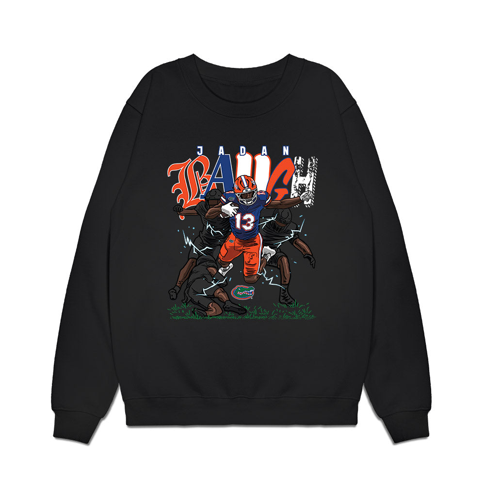 Florida - NCAA Football : Jadan Baugh - Caricature Premium Crewneck Sweatshirt-0
