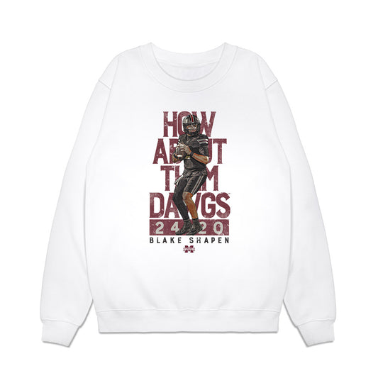 Mississippi State - NCAA Football : Blake Shapen - Premium Crewneck Sweatshirt-0