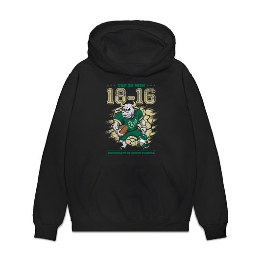 USF - NCAA Football : Fred Gaskin III - Graphic Tee Premium Hooded Sweatshirt-0